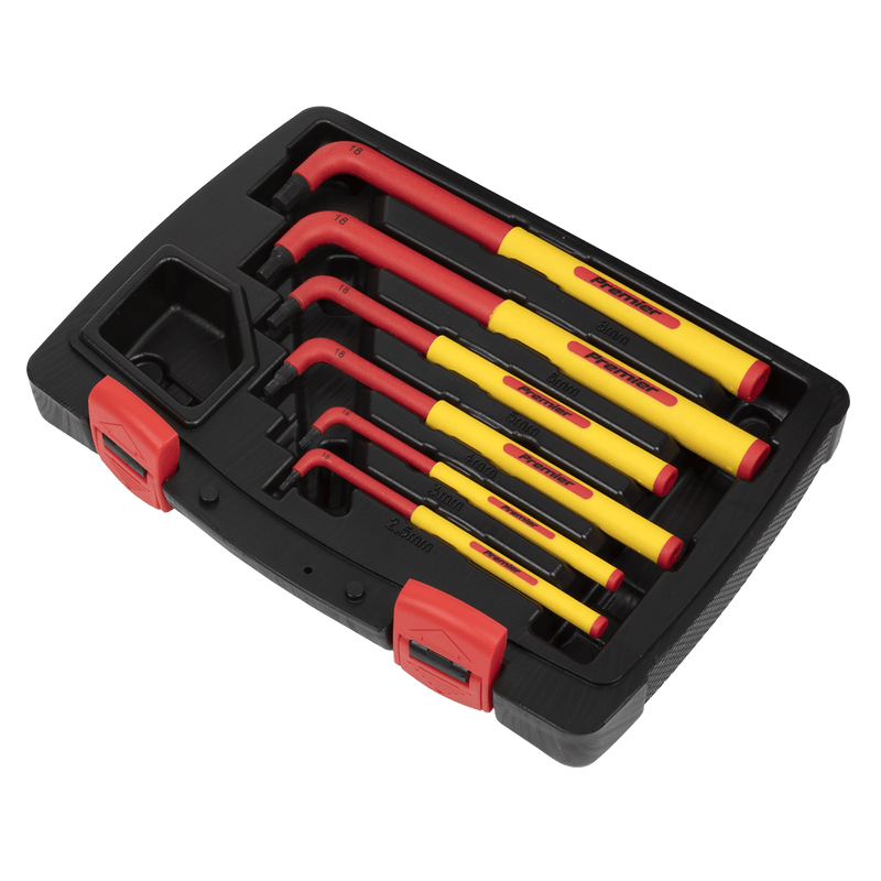 Sealey Key Sets 6pc Extra-Long Hex Key Set - VDE Approved-AK7177 5054511774061 AK7177 - Buy Direct from Spare and Square