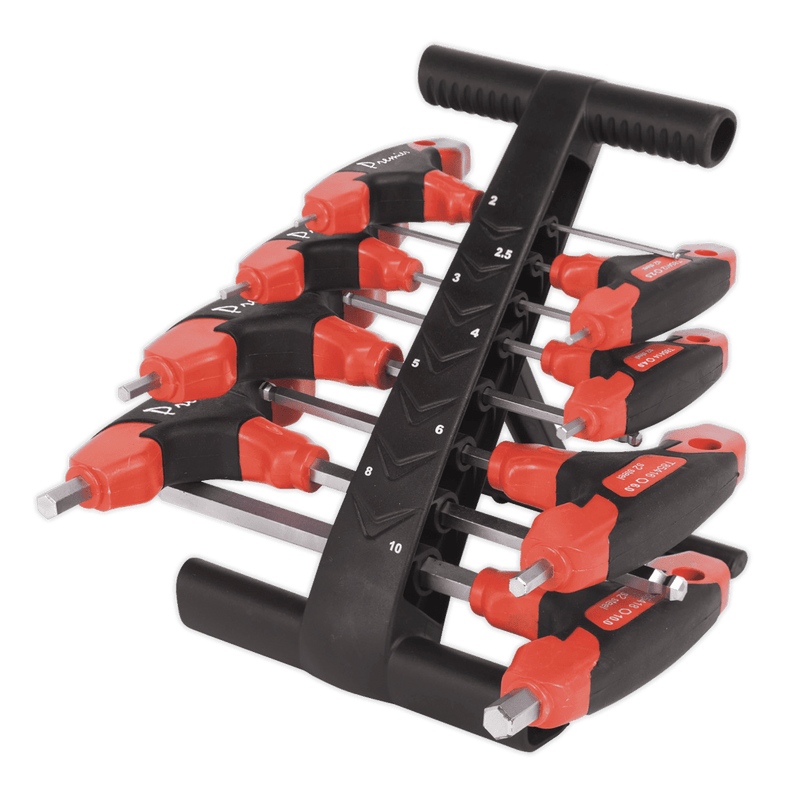 Sealey Key Sets 8pc T-Handle Ball-End Hex Key Set-AK7144 5024209698115 AK7144 - Buy Direct from Spare and Square
