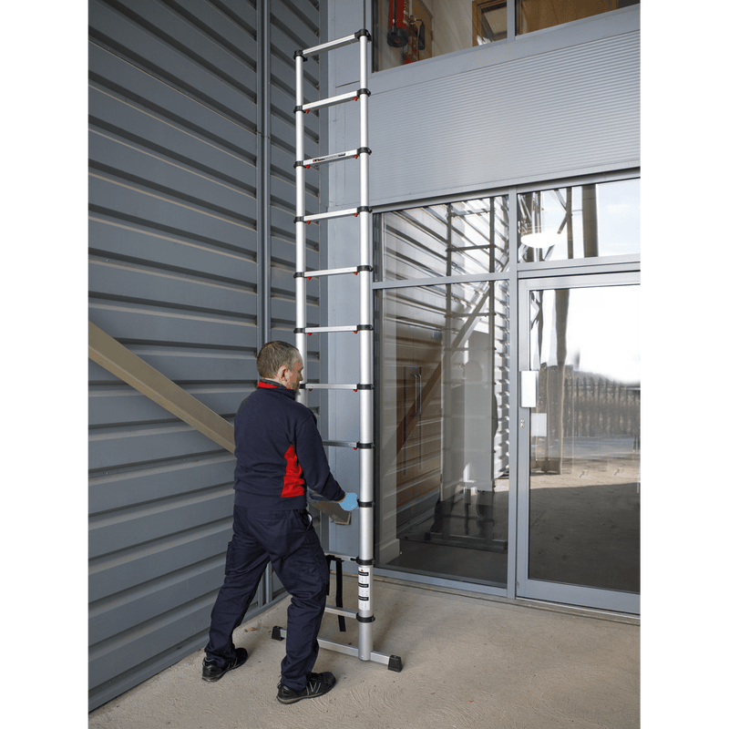 Sealey Ladders 11-Tread Trade Aluminium Telescopic Ladder EN 131-ATL11 5054511876222 ATL11 - Buy Direct from Spare and Square