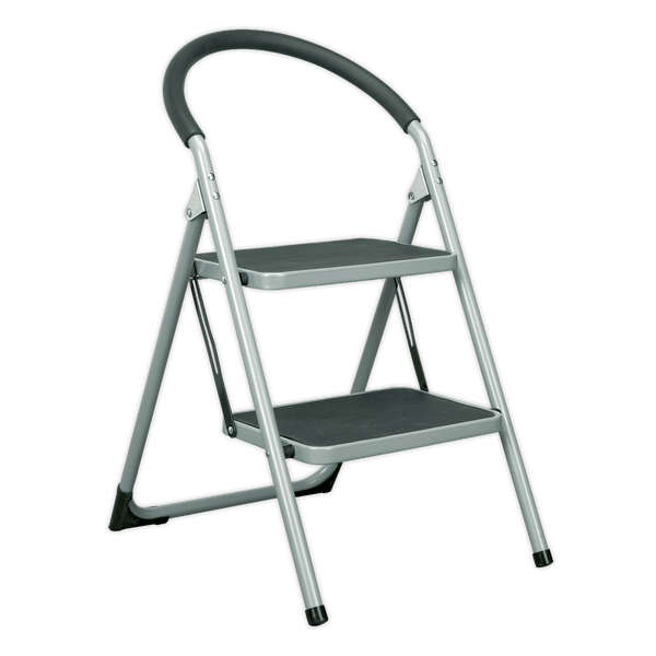 Sealey Ladders 2-Tread Trade Step Stool 150kg Capacity EN 14183-ASL2 5024209533874 ASL2 - Buy Direct from Spare and Square