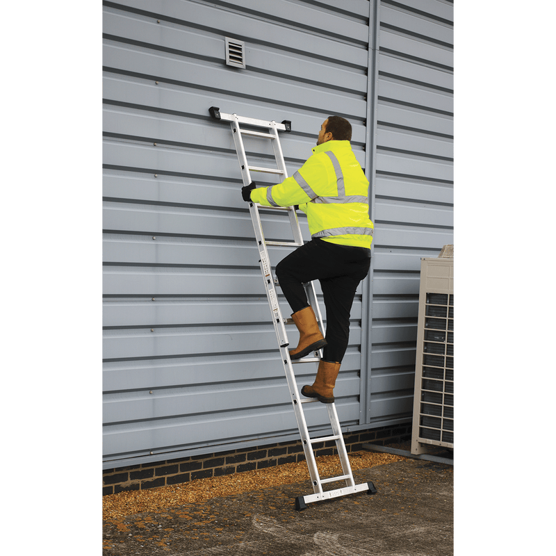 Sealey Ladders 4-Way Aluminium Scaffold Ladder EN 131-ASCL2 5051747622708 ASCL2 - Buy Direct from Spare and Square