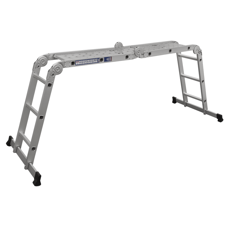 Sealey Ladders 4-Way Trade Aluminium Folding Platform Ladder EN 131-AFPL1 5054630295409 AFPL1 - Buy Direct from Spare and Square