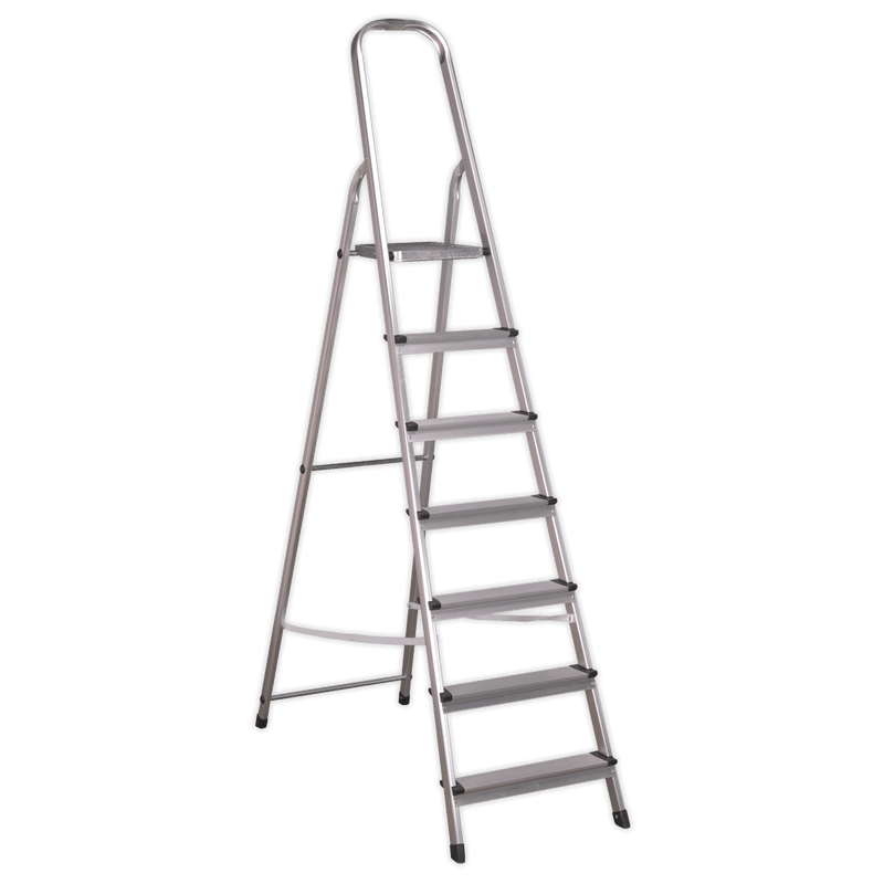 Sealey Ladders 7-Tread Trade Aluminium Step Ladder EN 131-ASL7 5024209052146 ASL7 - Buy Direct from Spare and Square