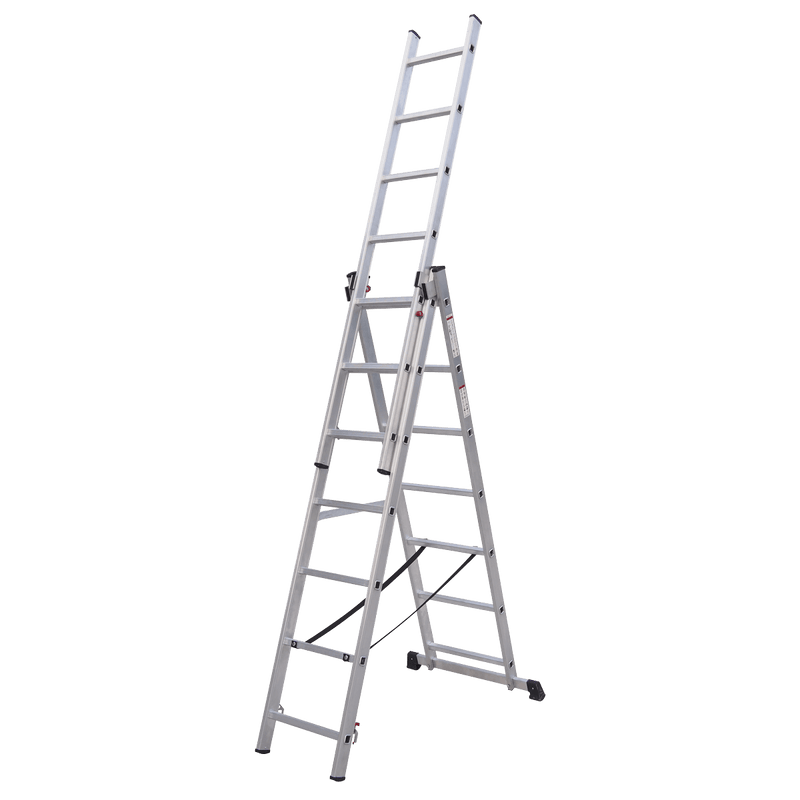Sealey Ladders Aluminium Extension Combination Ladder 3x7 EN 131-ACL307 5054630217371 ACL307 - Buy Direct from Spare and Square