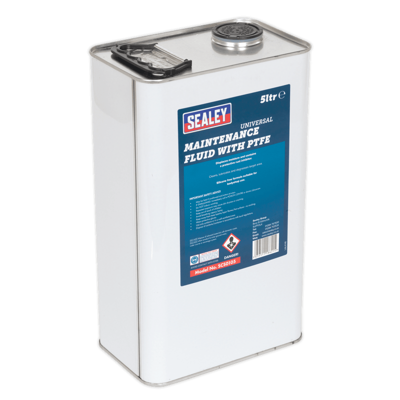 Sealey Maintenance 5L Universal Maintenance Fluid with PTFE-SCS0105 5054511186215 SCS0105 - Buy Direct from Spare and Square