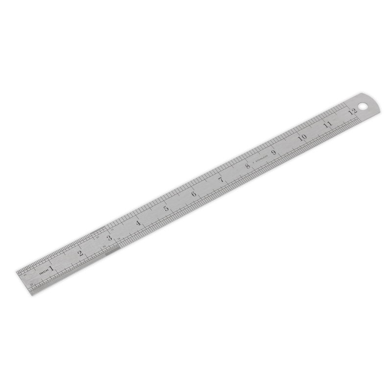 Sealey Measuring 300mm/12" Steel Rule-AK9641 5024209277310 AK9641 - Buy Direct from Spare and Square