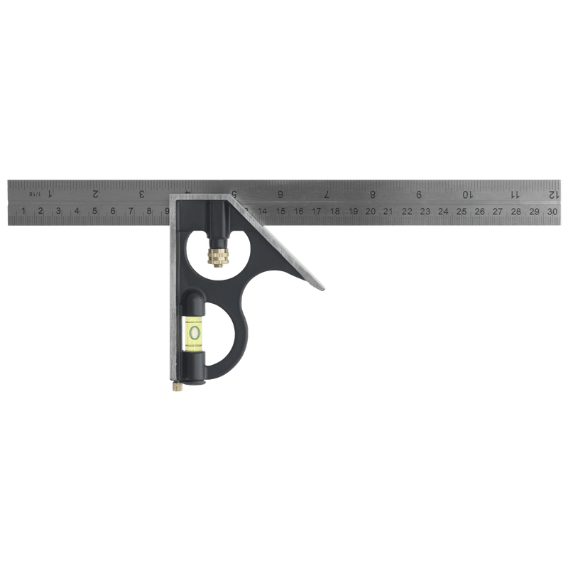 Sealey Measuring 300mm Combination Square-AK6095 5024209827577 AK6095 - Buy Direct from Spare and Square