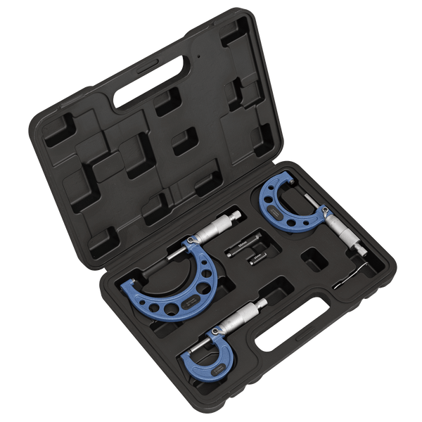 Sealey Measuring 3pc Micrometer Set - Metric-AK9651M 5054511913224 AK9651M - Buy Direct from Spare and Square