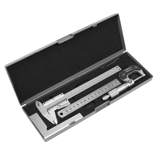 Sealey Measuring 4pc Measuring Tool Set-AK91SET 5054511511178 AK91SET - Buy Direct from Spare and Square