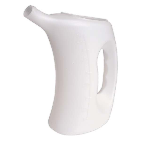 Sealey Measuring Jugs 5L Measuring Jug with Rigid Spout-J5 5024209321006 J5 - Buy Direct from Spare and Square