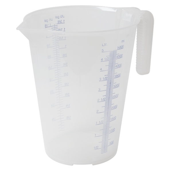 Sealey Measuring Jugs 5L Translucent Measuring Jug-JT5000 5024209627559 JT5000 - Buy Direct from Spare and Square