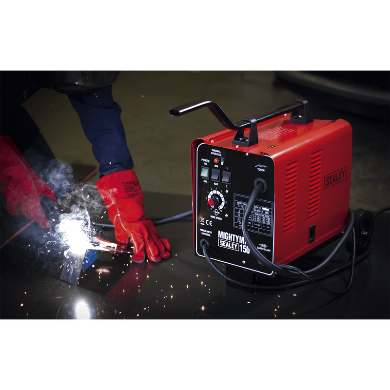 Sealey MIG Welders 150A Professional Gas/No-Gas MIG Welder-MIGHTYMIG150 5051747432659 MIGHTYMIG150 - Buy Direct from Spare and Square