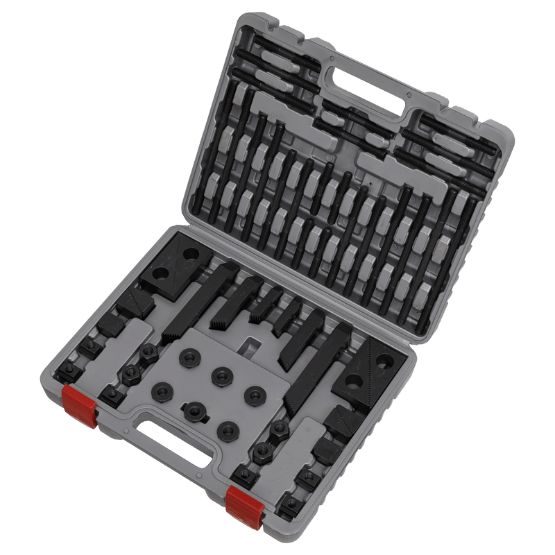 Sealey Milling/Drilling 58pc Clamping Kit-SM25/52T 5054511814262 SM25/52T - Buy Direct from Spare and Square