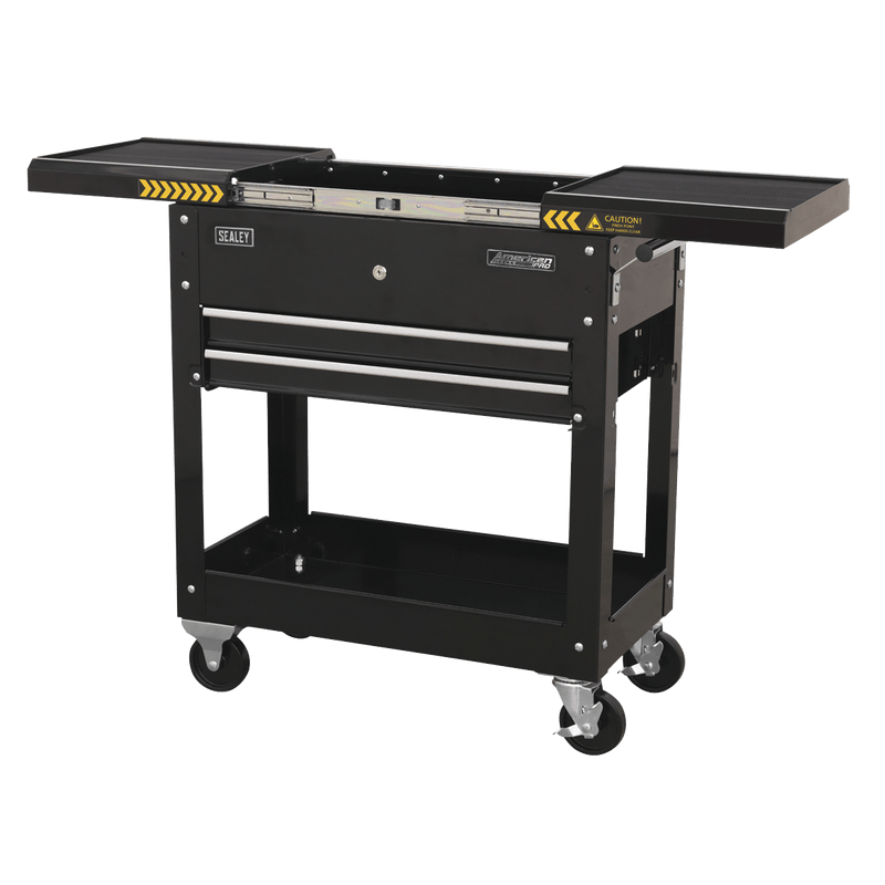 Sealey Mobile Tool & Parts Trolley - Black 5051747509771 AP705MB - Buy Direct from Spare and Square