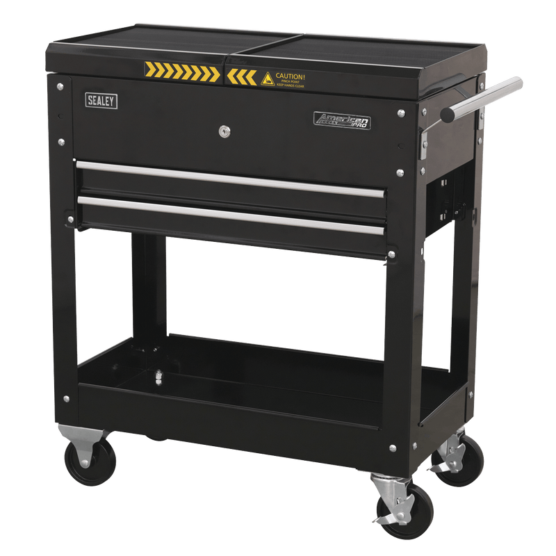 Sealey Mobile Tool & Parts Trolley - Black 5051747509771 AP705MB - Buy Direct from Spare and Square