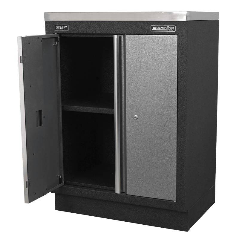 Sealey Modular Storage Systems 680mm Modular 2 Door Floor Cabinet-APMS52 5054511100518 APMS52 - Buy Direct from Spare and Square