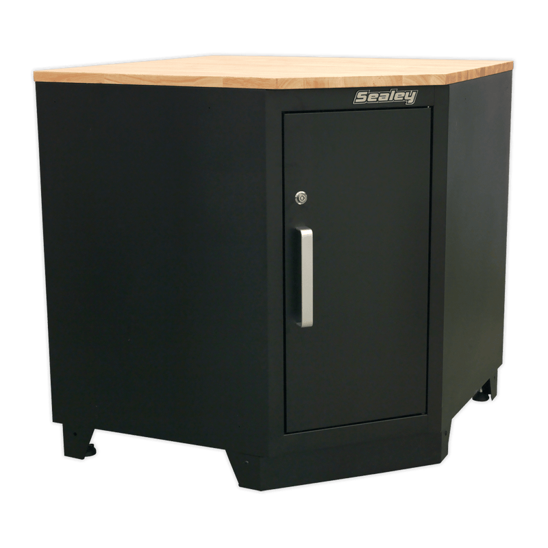 Sealey Modular Storage Systems 930mm Hardwood Corner Worktop-APMS18 5054511112016 APMS18 - Buy Direct from Spare and Square
