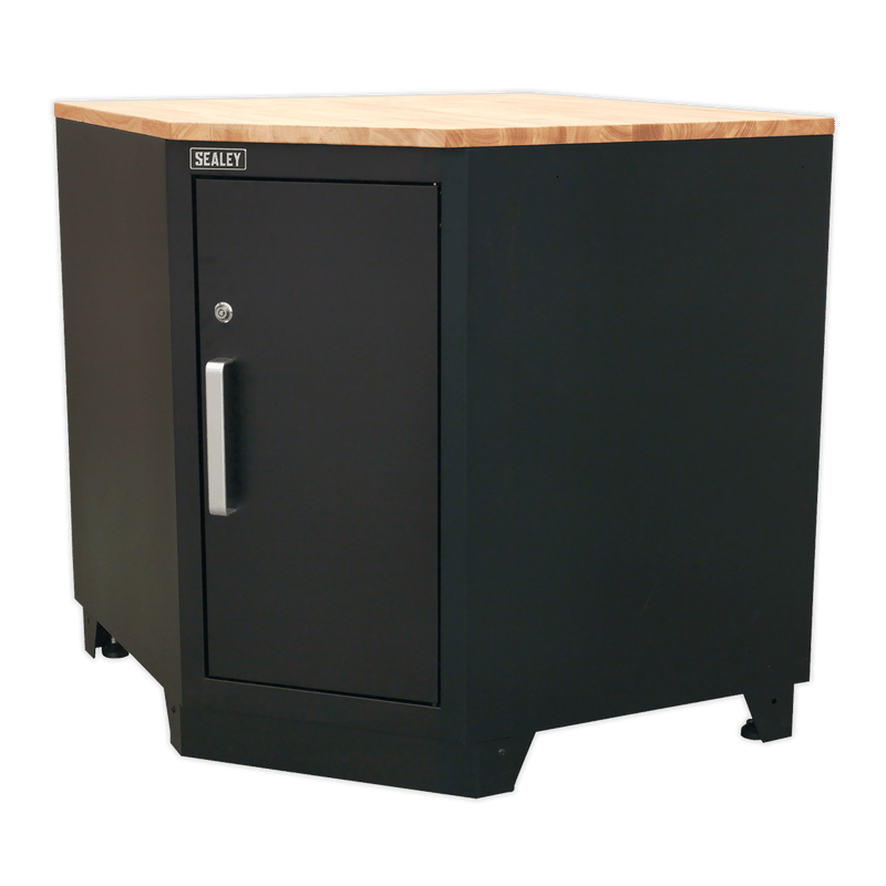 Sealey Modular Storage Systems 930mm Hardwood Corner Worktop-APMS18 5054511112016 APMS18 - Buy Direct from Spare and Square