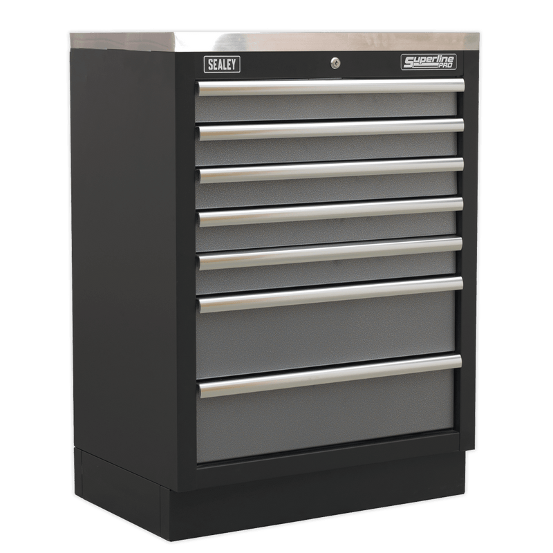 Sealey Modular Storage Systems Superline PRO® 1.6m Corner Storage System - Stainless Worktop-APMSSTACK08SS 5054511318555 APMSSTACK08SS - Buy Direct from Spare and Square