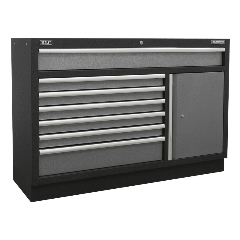 Sealey Modular Storage Systems Superline PRO® 1.96m Storage System - Stainless Steel Worktop-APMSSTACK09SS 5054630000775 APMSSTACK09SS - Buy Direct from Spare and Square