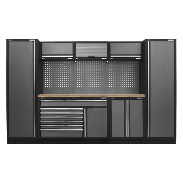 Sealey Modular Storage Systems Superline PRO® 3.24m Storage System - Pressed Wood Worktop-APMSSTACK13W 5054630001017 APMSSTACK13W - Buy Direct from Spare and Square