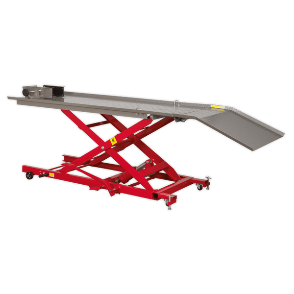 Sealey Motorcycle Lifts & Work Tables 450kg Hydraulic Motorcycle Lift-MC454 5051747946736 MC454 - Buy Direct from Spare and Square
