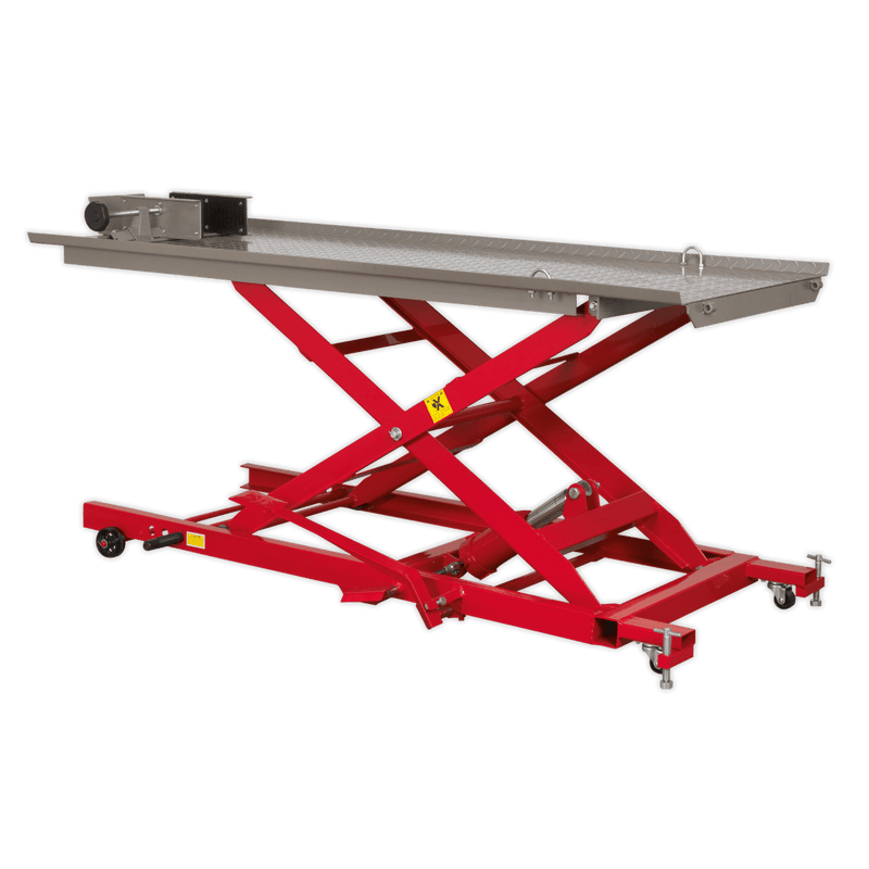 Sealey Motorcycle Lifts & Work Tables 450kg Hydraulic Motorcycle Lift-MC454 5051747946736 MC454 - Buy Direct from Spare and Square