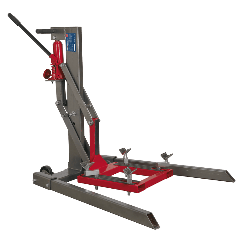 Sealey Motorcycle Lifts & Work Tables 450kg Single Post Hydraulic Motorcycle Lift-MCL500 5051747854390 MCL500 - Buy Direct from Spare and Square