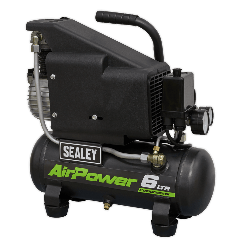 Sealey Nailers/Staplers Air Compressor/Air Nail/Staple Gun Kit-SAC0610EKIT 5054511095951 SAC0610EKIT - Buy Direct from Spare and Square