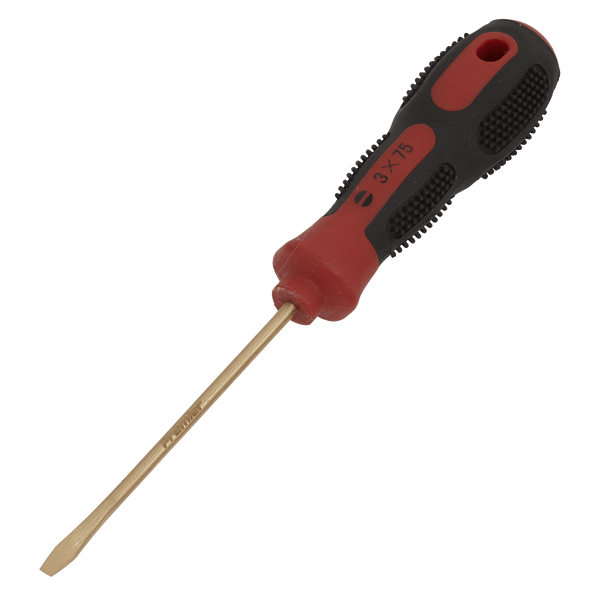 Sealey Non-Sparking Tools 3 x 75mm Slotted Screwdriver - Non-Sparking-NS092 5054511743005 NS092 - Buy Direct from Spare and Square