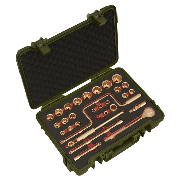 Sealey Non-Sparking Tools 31pc 1/2"Sq Drive Socket Set - Non-Sparking-NS039 5054511764093 NS039 - Buy Direct from Spare and Square