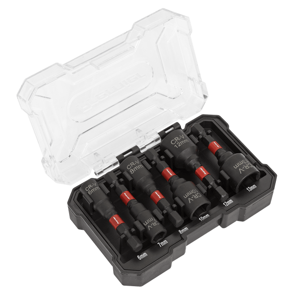 Sealey Nut Drivers 6pc Impact Grade Nut Driver Set-AK8287 5054511986228 AK8287 - Buy Direct from Spare and Square