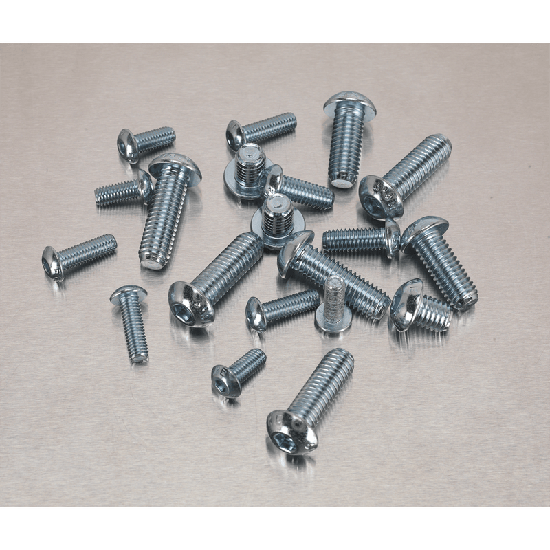 Sealey Nuts & Bolts 108pc Button Head Socket Screw Assortment High Tensile DIN 912 - M5-M10-AB053BH 5054511053333 AB053BH - Buy Direct from Spare and Square