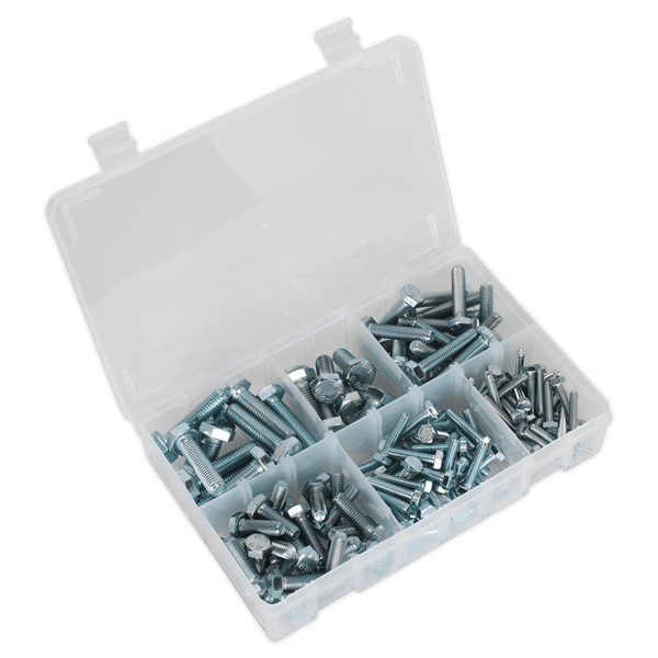 Sealey Nuts & Bolts 150pc High Tensile Setscrew Assortment - M5-M10-AB048SS 5054511053289 AB048SS - Buy Direct from Spare and Square