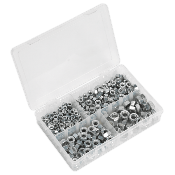 Sealey Nuts & Bolts 320pc 1/4"-1/2"UNF Steel Nut Assortment-AB029SN 5054511018912 AB029SN - Buy Direct from Spare and Square