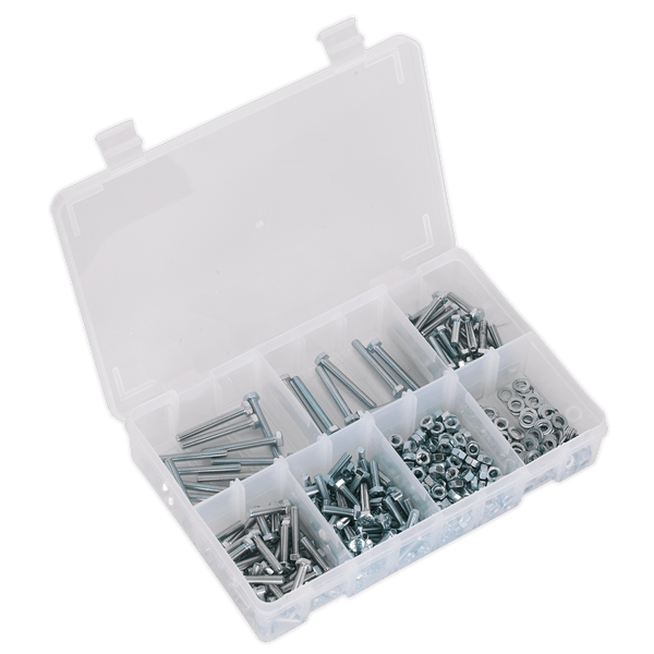 Sealey Nuts & Bolts 444pc High Tensile Setscrew, Nut & Washer Assortment M5-AB049SNW 5054511053296 AB049SNW - Buy Direct from Spare and Square