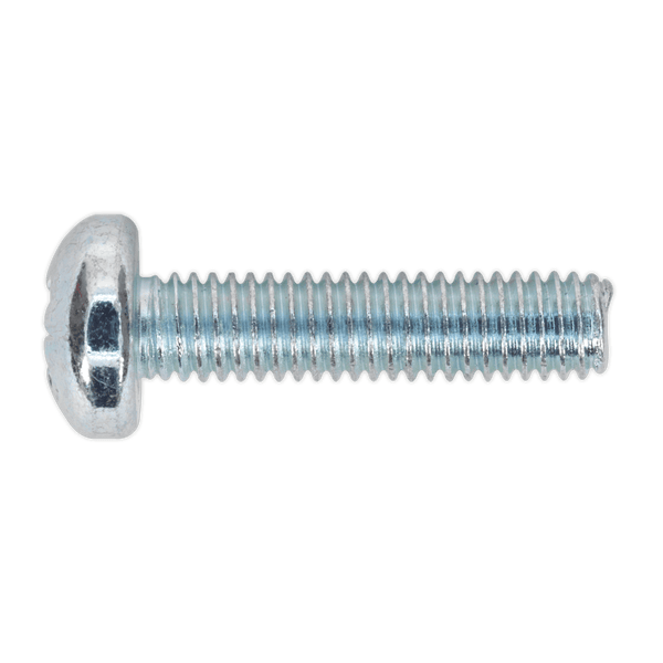 Sealey Nuts & Bolts M6 x 25mm Pan Head Pozi Machine Screw DIN 7985Z - Pack of 50-MSP625 5054511058789 MSP625 - Buy Direct from Spare and Square