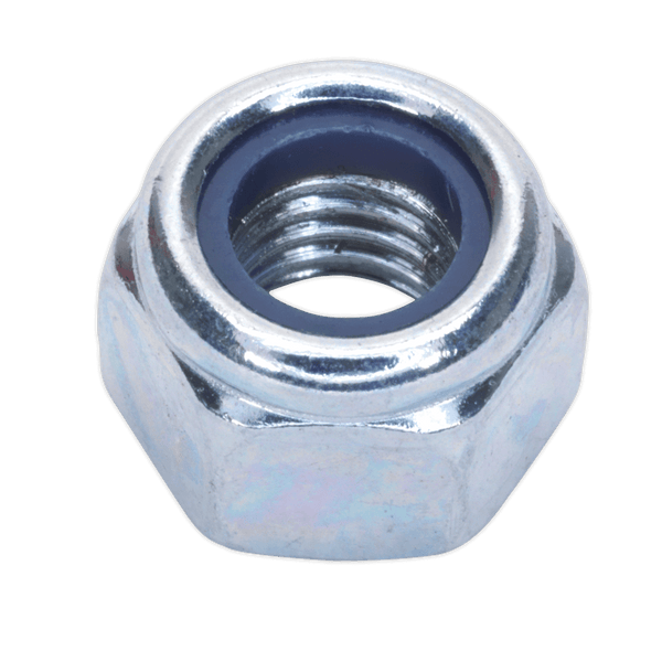 Sealey Nuts & Bolts Zinc Plated Nylon Locknut DIN 982 - M8- Pack of 100-NLN8 5054511037524 NLN8 - Buy Direct from Spare and Square