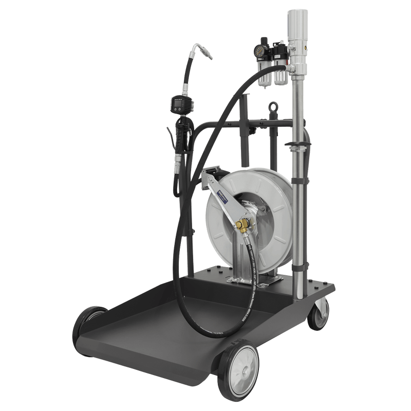 Sealey Oil Dispensing Air Operated Oil Dispensing System with 10m Retractable Hose Reel-AK4562D 5054630037443 AK4562D - Buy Direct from Spare and Square
