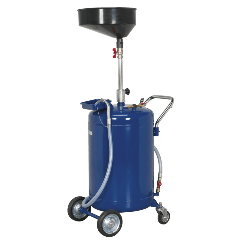 Sealey Oil Drainers 110L Air Discharge Mobile Oil Drainer-AK458DX 5024209287616 AK458DX - Buy Direct from Spare and Square