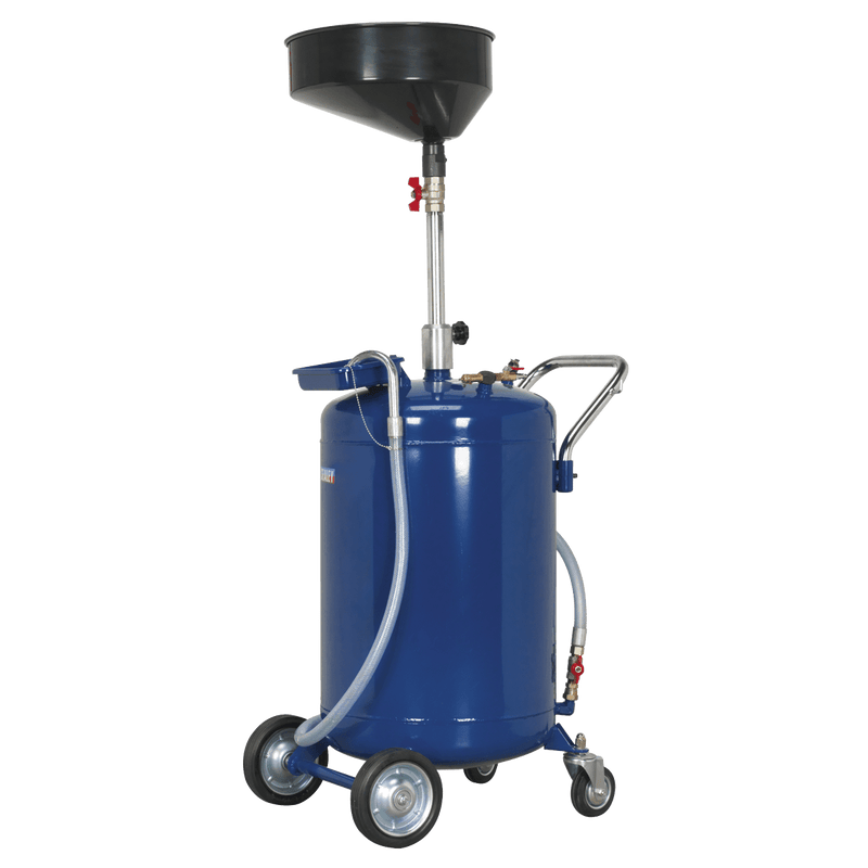 Sealey Oil Drainers 110L Air Discharge Mobile Oil Drainer-AK458DX 5024209287616 AK458DX - Buy Direct from Spare and Square