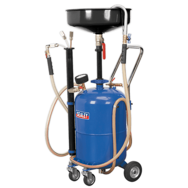Sealey Oil Drainers 35L Air Discharge Mobile Oil Drainer with Probes-AK456DX 5051747513068 AK456DX - Buy Direct from Spare and Square