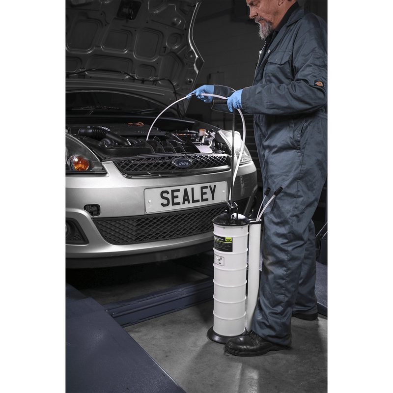 Sealey Oil Drainers 6.5L Manual Vacuum Oil & Fluid Extractor-S01169 5054511242751 S01169 - Buy Direct from Spare and Square