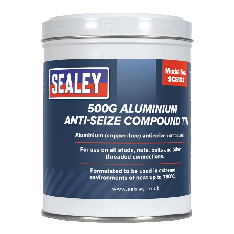 Sealey Oils & Lubricants 500g Aluminium Anti-Seize Compound Tin-SCS103 5054511073287 SCS103 - Buy Direct from Spare and Square