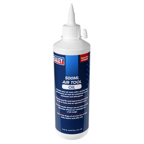 Sealey Oils & Lubricants 500ml Air Tool Oil-ATO500S 5024209652100 ATO500S - Buy Direct from Spare and Square