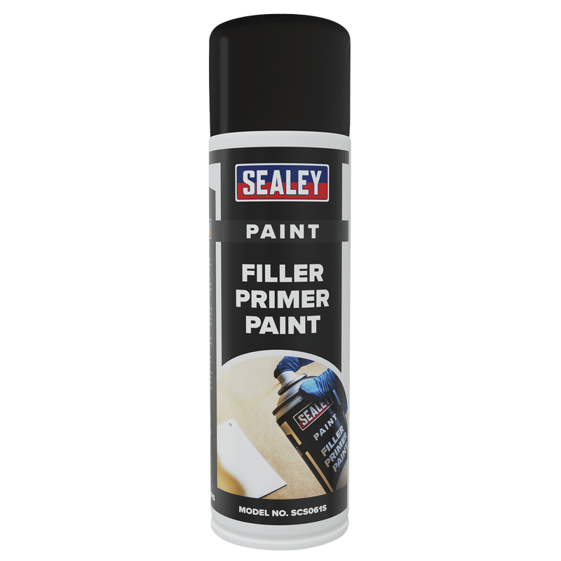 Sealey Paint 500ml Filler Primer Paint - Pack of 6-SCS061 5054630217036 SCS061 - Buy Direct from Spare and Square