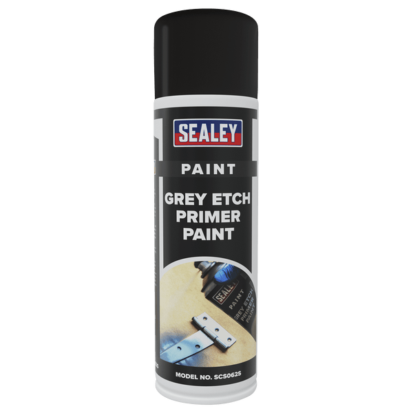 Sealey Paint 500ml Grey Etch Primer Paint - Pack of 6-SCS062 5054630217050 SCS062 - Buy Direct from Spare and Square