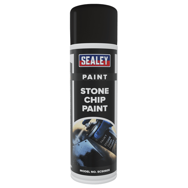 Sealey Paint 500ml Stone Chip Paint - Pack of 6-SCS060 5054630217364 SCS060 - Buy Direct from Spare and Square