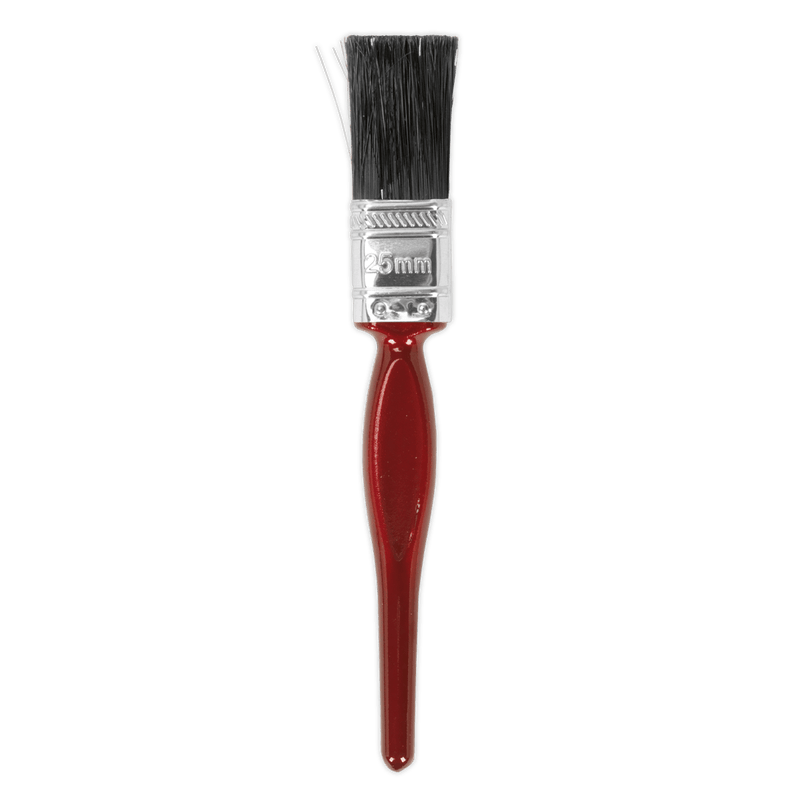 Sealey Paint Brushes 25mm Pure Bristle Paint Brush - Pack of 10-SPB25S 5054511011838 SPB25S - Buy Direct from Spare and Square