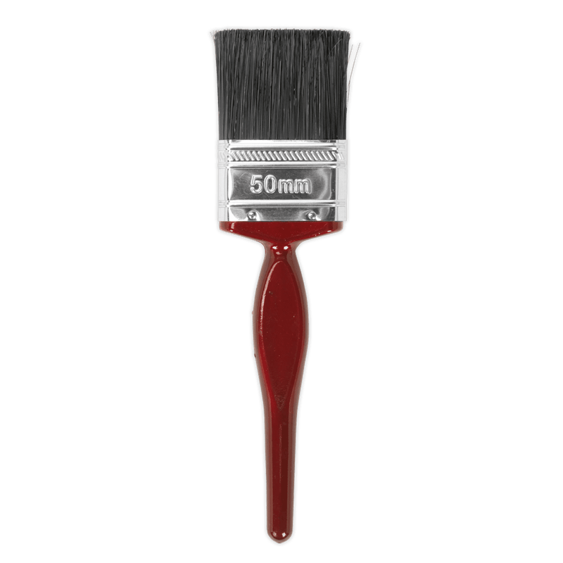 Sealey Paint Brushes 50mm Pure Bristle Paint Brush - Pack of 10-SPB50S 5054511011852 SPB50S - Buy Direct from Spare and Square